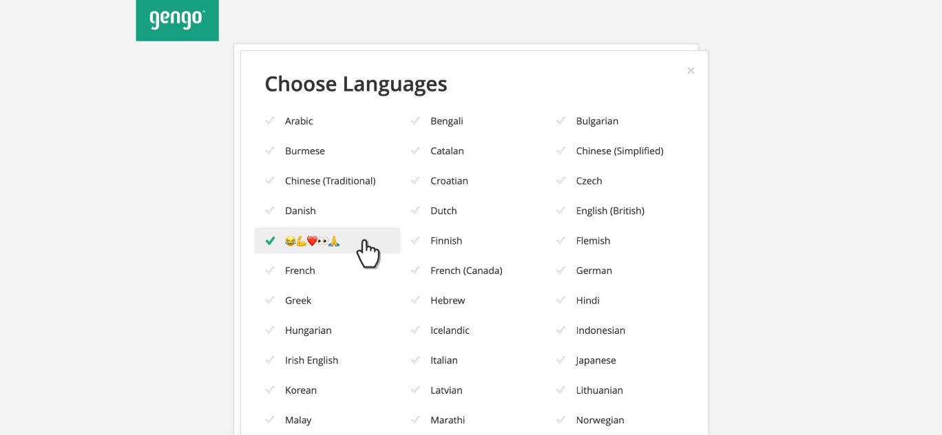 Emoji translation now available on GG’s crowdsourced platform
